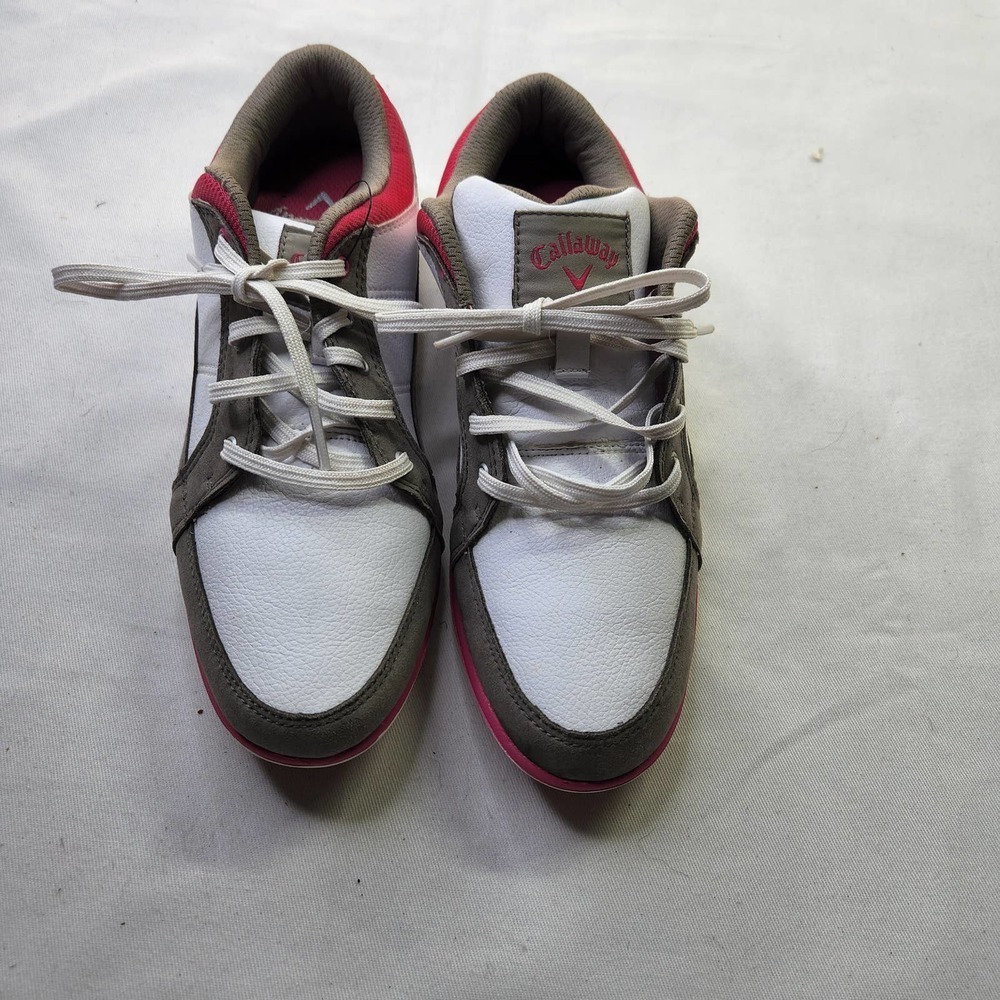 Callaway Golf Shoes Sneakers Size Woman's 7 Pink, White & Gray NWOT